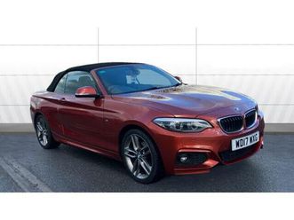 2017 bmw 2 series 2.0td 218d m sport convertible 2d