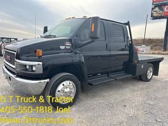 2006 gmc c5500 12595k miles 6.6 diesel allison trans flatbed 2x4 6.6 d