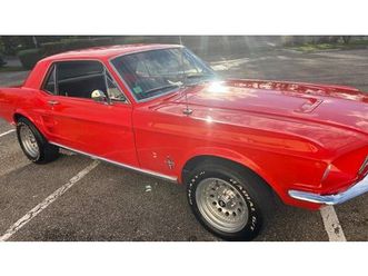 1967 ford mustang orange automatique, 3 vitesses conduite...