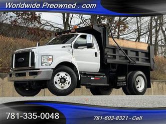 2017 ford f-650 dump truck 10' donovan body 81k miles one owner f650