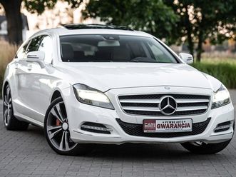 mb cls 350 cdi 265ps shooting brake 4-matic ful opcja biala perla efektowny