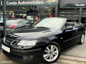 saab 9-3 ii cabriolet vector 1.9 tid 150 cv 1ere main 82 500 kms boite auto cuir gps - garantie 1 an