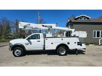 2018 ram 5500 44k 4x4 cummins 6.7l auto & terex lt40 insulated bucket