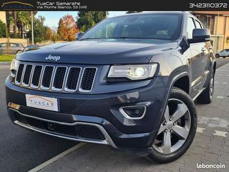 jeep grand cherokee 3.0 v6 crd 250ch overland - caméra 360°- attelage
