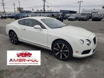 bentley continental gt 2015 r., 4,0l continental gt 4.0 benzyna 521km