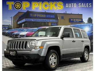 2017 jeep patriot sport, low kms, certified!