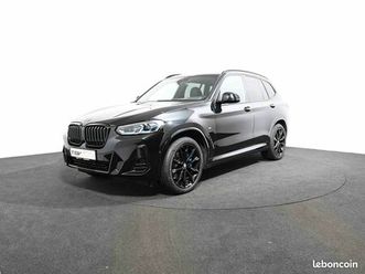 bmw x3 (g01) xdrive30d 286 cv type m-sport full black hud apple carplay camera keyless virtual cockpit angle mort led jantes alu 20
