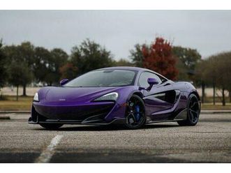 used 2019 mclaren 600lt rare mso mauvine blue tons of carbon luxury pack nose lift