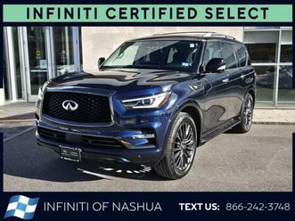 certified 2022 infiniti qx80 premium select awd