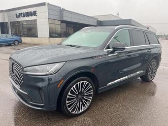 certified 2025 lincoln aviator black label awd