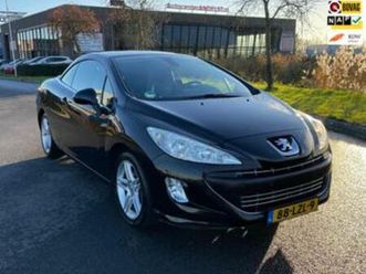 peugeot 308 cc 1.6 thp noir & blanc, hardtop, leder, pdc, na — peugeot — marktplaats