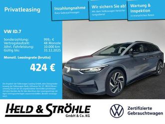 vw id.7 tourer pro ahk matrix hud wäpu 360°kam nav