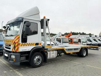 iveco eurocargo 120e25 e6 laweta zaglebiana platforma pomoc drogowa skrzynia ... widelki