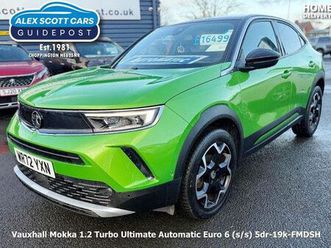2022 vauxhall mokka 1.2 ultimate (130ps) auto