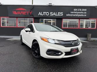 2015 honda civic 2dr cvt ex-l limited, low km, free 10,000 km lu