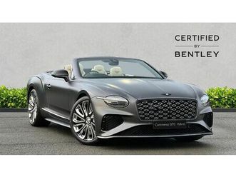 bentley continental gtc 4.0 v8 hybrid mulliner 2dr auto [blackline spec]