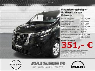 nissan primastar kombi l2h1 9sitzer hecktüren 2schiebet