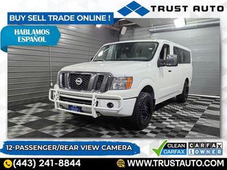 used 2019 nissan nv passenger nv3500 hd sl v8