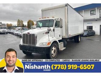 2019 peterbilt 337 26' box + railgate + hydraulic brake