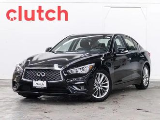 2021 infiniti q50 luxe w/ apple carplay & android auto, sunroof,