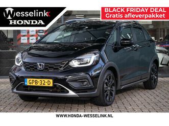 honda jazz 1.5 e:hev advance crosstar - afn. trekhaak | dealer ond. | 1e eig. | magic seats | apple carpl. / android auto.