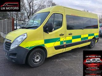 vauxhall movano f3900 l3h2 lwb hi roof direct ex ambulance serivics 2016 16 reg