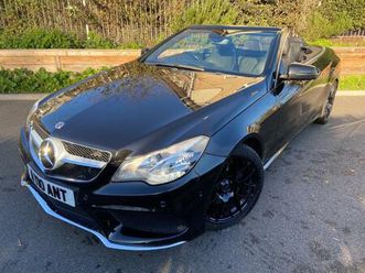 2014 mercedes-benz e class 3.0 e350d v6 bluetec amg sport cabriolet 2dr diesel