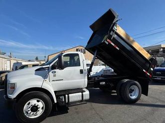 2019 ford f750 dump truck 26k mi carb compliant