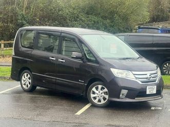 2012 nissan serena 2.0 highway star s-hybrid auto 8 seater low miles