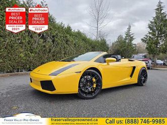 used 2008 lamborghini gallardo spyder collector-worthy | gorgeous colour combo