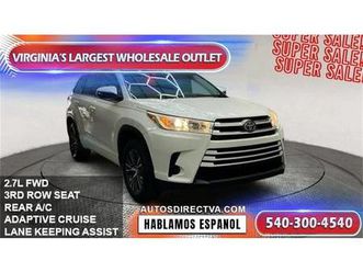 used 2017 toyota highlander le i4