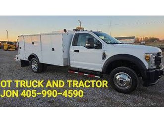 2019 ford f-550 4wd 11ft mechancs lube service utility bed truck 6.8l