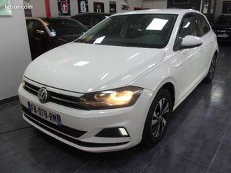 vw polo 6 1.0 mpi 65 confortline 9/18 145mkm 1°m / france ecran tactile/tel/ja15 bi-ton/factures entretien