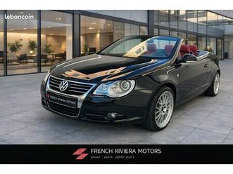 volkswagen eos ii 2.0 tsi 200ch – bva / séquentielle – full cuir – toit ouvrant verre – gps 16/9 – sièges chauffants – xénon – palettes au volant – 92 500 km – 