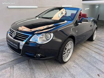 volkswagen eos ii - 2.0 - tsi - 200ch - full cuir - toit verre - gps - bva - sièges chauffant - carat - régulateur vitesse - cabriolet - 92 500 kms - parfait et