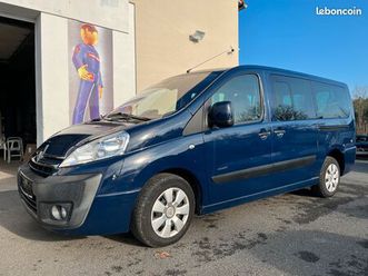 citroen jumpy multivan 2.0l hdi 120 l2h1 10/2009 8cv double porte latérale regulateur clim lit + table attelage 19699euros