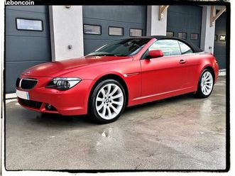 bmw série 6 cabriolet 630i 3.0 272 ch full suivi superbe config
