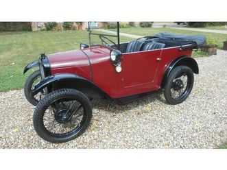1928 austin 7 rouge manuel, 3 vitesses conduite à droite...