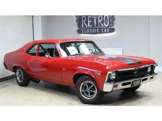 1969 chevrolet nova rouge manuel, 4 vitesses conduite à g...