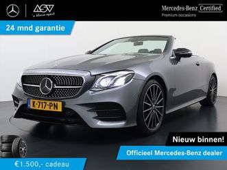 mercedes-benz e-klasse cabrio 200 amg-line | airscarf & aircap | distronic cruise control | memory seats | 360° camera | sfeerverlichting | multibeam led koplam