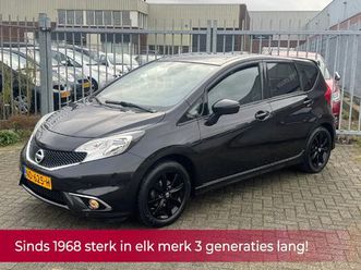 nissan note 1.2 black edition sport! nl auto nap! 1e eigenaar! navi l cruise l airco l 16'lm l spoiler! dealer oh l nieuwstaat
