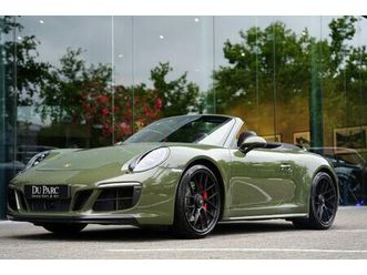 porsche 911 cabrio - 991 3.0 carrera gts nato green burmester lifting