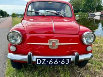 rode fiat 600 (1972) in concours-staat — oldtimers — marktplaats
