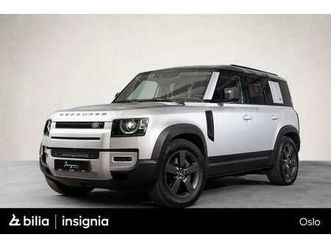 land rover defender 110 d240 awd first edition velutsyrt 2020 sølv