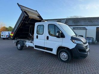 peugeot boxer 2.2 bluehdi 335 built for business tipper double cab 4dr diesel manual l3 euro 6 (start/stop) (165 ps)