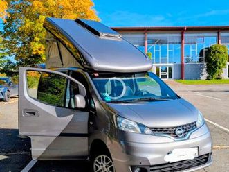 nissan camper nissan nv200 * aufstelldach, solar, lpg *