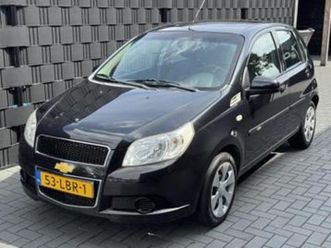chevrolet aveo 1.2 16v ls b-clever| 2010| zwart| 5drs| airco — chevrolet — marktplaats