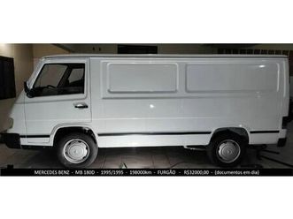 van mercedes benz mb 180d furgão 2.4 diesel 1995/1995 - mb180d - mb 180 d