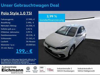 volkswagen polo style 1.0 tsi+matrix-led+iq-drive+rfk+clima