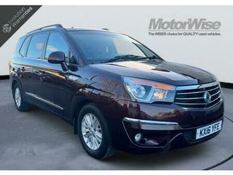 2016 ssangyong turismo 2.2 ex 5dr - leather - heated seats mpv diesel manual
